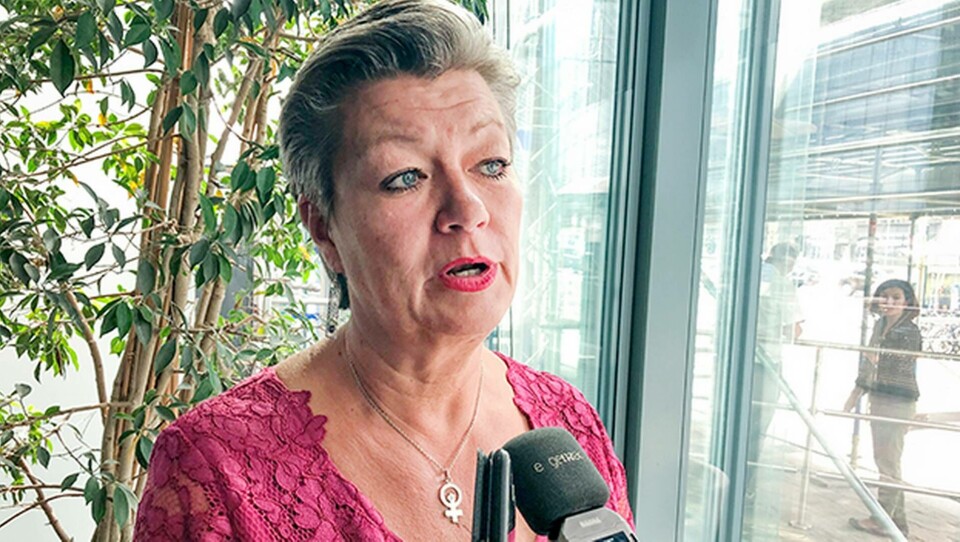 Arbetsmarknadsminister Ylva Johansson (S) är Sveriges kandidat till ny EU-kommissionär. Foto: TT-Bild