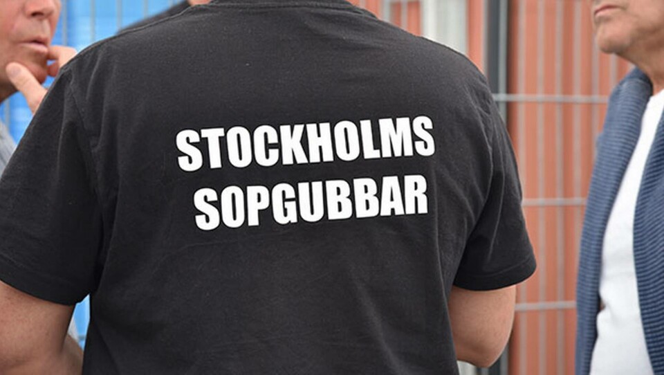 Strejken påverka större delen av Stockholms sophämtning under sommaren 2018. Foto: TT-Bild
