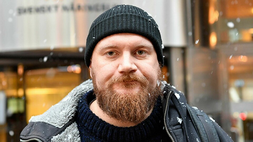 Erik Helgeson, ingår i förhandlingsdelegationen för Hamnarbetarförbundet. Foto: TT-Bild