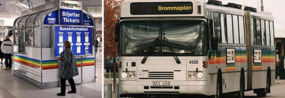 Från klockan 14.00 på måndagen går inga flygbussar i Stockholm, Göteborg och Malmö. Foto: Scanpix