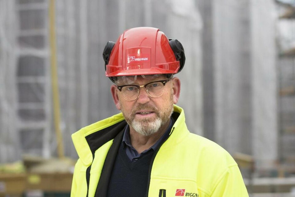 Johan Lindholm, Byggnads ordförande. Foto: Terese Perman Johan Lindholm, Byggnads ordförande. Foto: Terese Perman