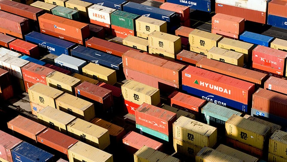 Containrar hindras från att komma in och ut ur Göteborgs hamn. Foto: TT-Bild Containrar hindras från att komma in och ut ur Göteborgs hamn. Foto: TT-Bild