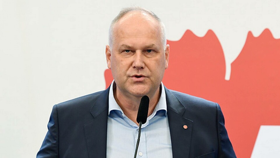 Vänsterpartiets ledare Jonas Sjöstedt. Foto: Pontus Lundahl/TT