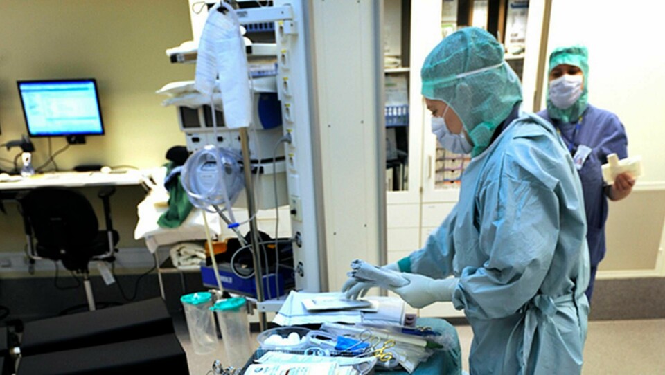 Bristen på sjukvårdsmaterial har lett till inställda operationer. Foto: TT-Bild