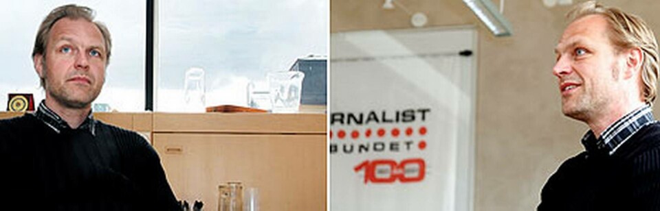 Jonas Nordling är Journalistförbundets nya ordförande: Fler vill bli journalister än vad det finns arbetstillfällen, då blir villkoren därefter. Foto: Jörgen Appelgren