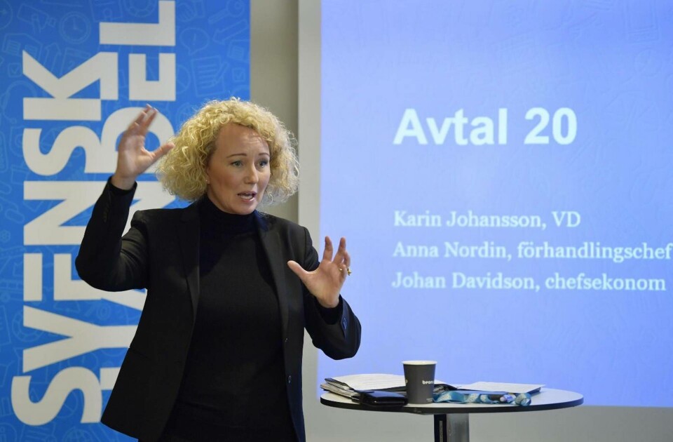 Anna Nordin lämnar Svensk Handel och går till Teknikföretagen. Foto: Anders Wiklund/TT