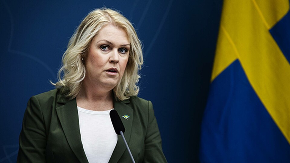 Socialminister Lena Hallengren (S). Foto: Emma-Sofia Olsson/SvD/TT
