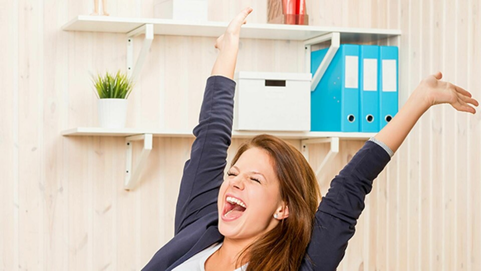 Grattis till jobbet! Låt andra veta att du bytt arbetsplats. Foto: Shutterstock