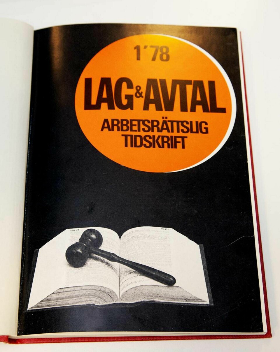 Första numret av Lag & Avtal, 1978.