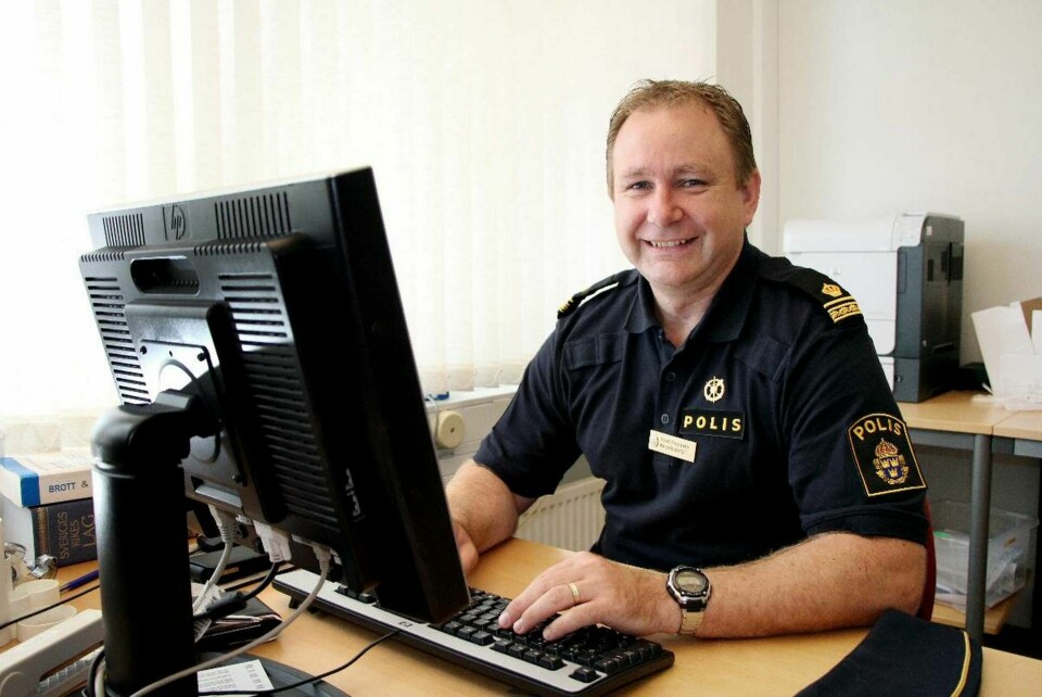 Scott Goodwin är närpolisbefäl i Växjö/Alvesta. Foto: Ulrika Bergström