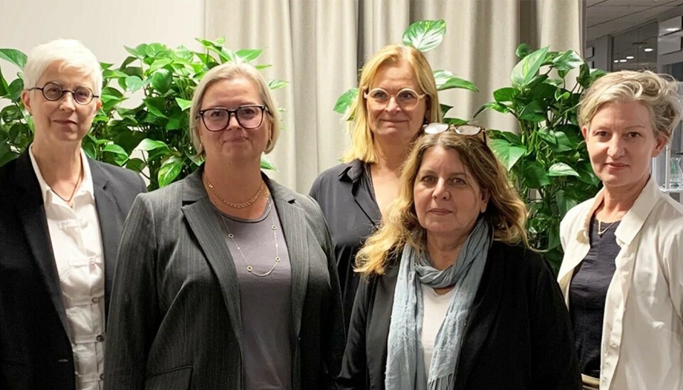 De förhandlade statens villkor 2023: Anna Steen, Saco-S; Helen Thornberg, Seko; Anna Falck, AGV; Matilda Nyström Arnek, AGV och Åsa Erba Stenhammar, OFR/ S, P, O. De förhandlade statens villkor 2023: Anna Steen, Saco-S; Helen Thornberg, Seko; Anna Falck, AGV; Matilda Nyström Arnek, AGV och Åsa Erba Stenhammar, OFR/ S, P, O.