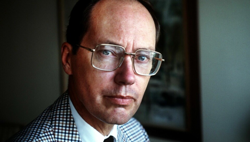 Chefredaktör Svante Nycander 1986.
